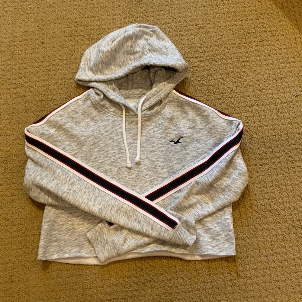 Hollister hooded  crop sweatshirt